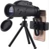 ROSG Monocular Telescope, 200X80 High Power Hd with Smartphone Holder and Tripod - Waterproof with Durable Clear Fmc Bak4 Prism Compatible with Samsung Galaxy for Bird Watching Camping Hiking view 3