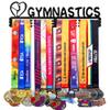 Goutoports Medal Holder Display Hanger Rack Frame for Sport Race Runner- Gymnastics for Girl - Sturdy Black Steel Metal Over 60 Medals Easy to Install view 1