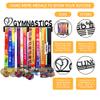 Goutoports Medal Holder Display Hanger Rack Frame for Sport Race Runner- Gymnastics for Girl - Sturdy Black Steel Metal Over 60 Medals Easy to Install view 3