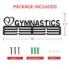 Goutoports Medal Holder Display Hanger Rack Frame for Sport Race Runner- Gymnastics for Girl - Sturdy Black Steel Metal Over 60 Medals Easy to Install view 4