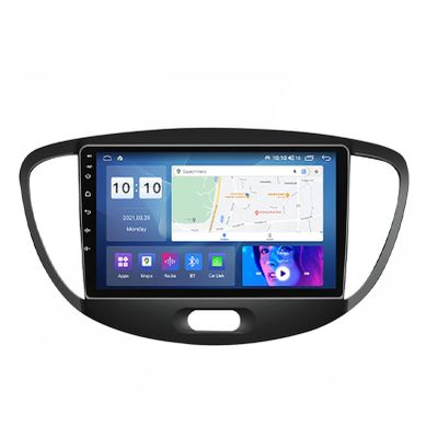 9 Inch Touch Screen Android 11 Double Din Car Stereo in Dash GPS Navigation Headunit for Hyundai i10 2007-2013 Surport BT WiFi Carplay Autoradio Car Radio Audio Vehicle