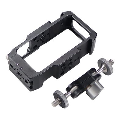 BGNing Action 2 Camera Cage, Action 2 Magnetic Frame Case with Bottom Magnetic 2 Slots Interface/1/4 Positioning Hhole for Action 2 (Magic Hand Kit)