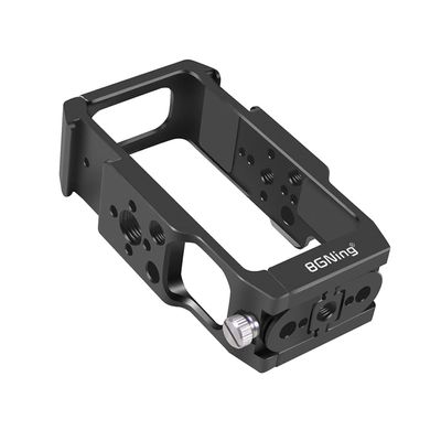 BGNing Action 2 Camera Cage, Action 2 Magnetic Frame Case with Bottom 2 Slots Interface,1/4 ARRI-Standard Positioning Hole for Action 2 (Magnetic Folding Cage)