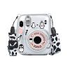 Ngaantyun Mini 11 Clear Case Bundle Kit for Fujifilm Instax Mini 11 Instant Camera Case with Film Pocket Pictures Holder, Stickers Skin Decal, Adjustable Shoulder Strap Accessories (Penguine) view 2