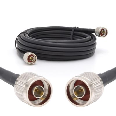 RANGEFUL N Type Cable 3m 9.8ft Ultra Low Loss Coax Cable 5D-FB 7.5mm Extension Lead Black N Male to N Male Coaxial 50ohm