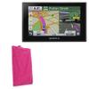 BoxWave Case Compatible with Garmin Nuvi 2539LMT - Velvet Pouch, Soft Velour Fabric Bag Sleeve with Drawstring - Cosmo Pink view 1