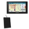 BoxWave Case Compatible with Garmin DriveSmart 70LMT - Velvet Pouch, Soft Velour Fabric Bag Sleeve with Drawstring - Jet Black view 1