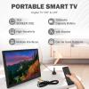 16 Inch Portable LED TV, 1080P Digital TV ATSC High Sensitivity Widescreen Television, , USB, Digital Tuner, AV in/Out, Display Monitor, Analog TV, ATV with Stand, Remote Control view 2