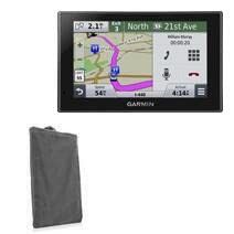 BoxWave Case Compatible with Garmin Nuvi 2589 - Velvet Pouch, Soft Velour Fabric Bag Sleeve with Drawstring - Cool Grey