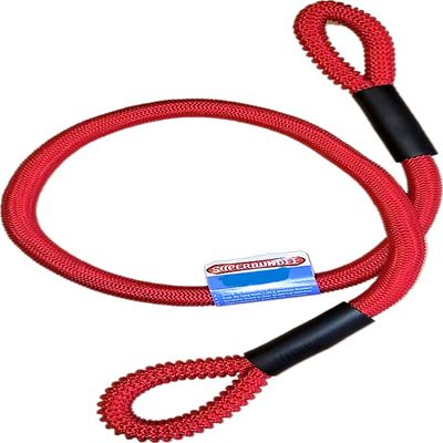 48-Inch Marine Grade SuperBungee Made in The USA with 2 Cleat-Loop Ends (Red)
