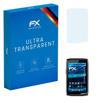 atFoliX Screen Protection Film compatible with Crosscall Core T5 Screen Protector, ultra-clear FX Protective Film (2X)