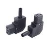 Toptekits Elbow Plug Right Angle IEC C13 Power Connector, IEC 320 C13 Female 90-Degree Angle DIY Rewireable Power Plug Electrical Adapter, 10A/250V, Black, 1-Pack view 3