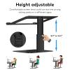 VECOFO Laptop Stand for Desk, Ergonomic Aluminum Laptop Stand Adjustable Height from 7-15", Sitting and Standing Laptop Riser for 10-17" Notebook view 3