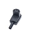 Toptekits IEC C13 Rewireable Power Plug Connector, IEC320C13 Elbow Plug 90-Degree Up/Down Angle Female 3 Prong Adapter, 10A/250V, Black, 1 Pack view 3
