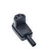 Toptekits IEC C13 Rewireable Power Plug Connector, IEC320C13 Elbow Plug 90-Degree Up/Down Angle Female 3 Prong Adapter, 10A/250V, Black, 1 Pack view 4