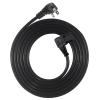90 Degree Computer Power Cord - 10FT Flat Low Profile Angled NEMA 5-15 Plug to IEC C13 Power Cord,Universal PC Power Supply Cord, 16AWG, Black C13 3 Prong Angled AC Power Cord for PC Monitor/TV (10FT) view 1