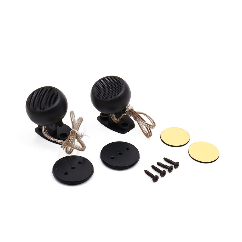 Ruilogod 2Pcs 150W Audio System Loudspeaker Dome Tweeter Speaker Stereo for Car Black (id: dcf fdd 3bc 921 ea4