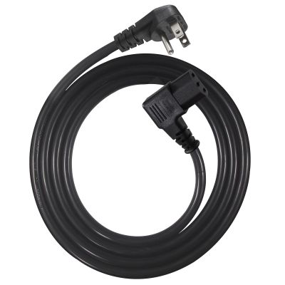 90 Degree Computer Power Cord - 6FT Right Angle IEC Power Cord, Universal PC Power Supply Cord, 16AWG, Black NEMA 5-15P Angle Type to C13 3 Prong Angled AC Power Cord for PC/Wall Mounting TV (6FT)