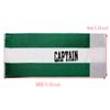 ONLYKXY Captain Armbands 9x30CM/3.54x11.81inch Adjustable Leader Armband for Soccer Basketball Volleyball School Team Competition Coach Players Wrist Arm Bands (Green + White, 1) view 2