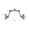 SZRIG Adjustable Handle Grip with M6 Rosette Extension Arm & 15mm Railblock for DLSR Camera Shoulder Rig view 2