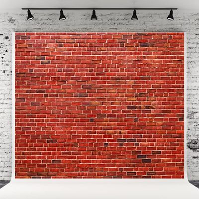 10x6.5ft Red Brick Wall Photography Backdrop Photo Backdrops Background Baby Birthday Party Wedding Graduation Home Decoration Photo Booth Studio Prop Kids Adult Portrait Background