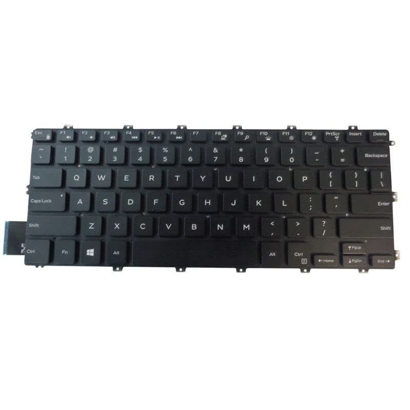 wangpeng New Black US Laptop Keyboard for Dell Latitude 3400 (2019 Version) Backlit Keyboard VGR8N
