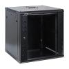 12U Professional Wall Mount Network Server Cabinet Enclosure 19-Inch Server Network Rack Mid-Depth Black view 1