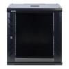 12U Professional Wall Mount Network Server Cabinet Enclosure 19-Inch Server Network Rack Mid-Depth Black view 2