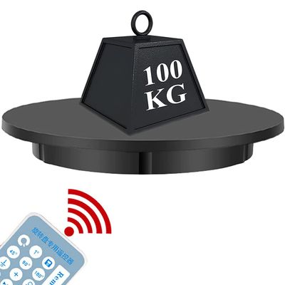 Professional Electric Turntable 20.4 in Motorized Rotating Stand with Remote Control,Automatic Revolving Platform for Photography 360 Degree Images Product Display,Built-in 12000mAh battery,Black