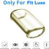 Elegant Slim Leather Bands Compatible for Fitbit Luxe Watch Band, Strap Wristband, Soft Bracelet Replacement for Fitbit Luxe Fitness and Wellness Tracker Women(Beige Gold) view 3