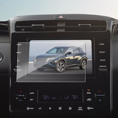 BIBIBO Tempered Glass Screen Protector Compatible with H*yundai Tucson NX4 2022+8 Inch 9H Hardness,Center Control Touchscreen Car Navigation Protector Films,GPS Accessories, HD Scratch Resistant