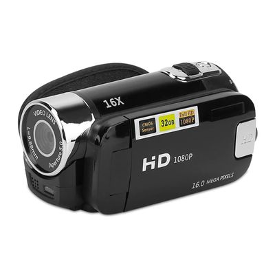HD 1080P Digital Video Camcorder 2.7in 16X Zoom DV Camera Rotation Rechargeable Kid Camera