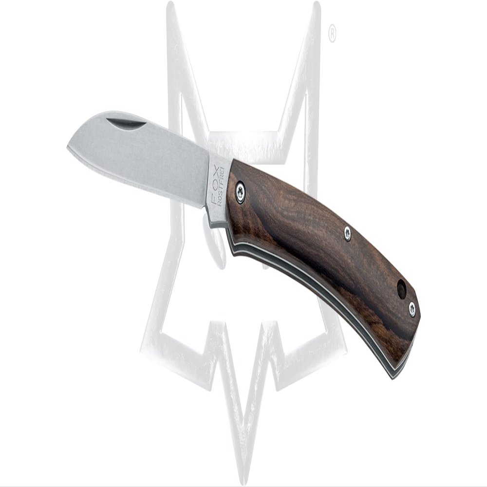 Fox Nauta Slip-joint FX-230 ZW Pocket Knife 420 Stainless and Ziricote Wood
