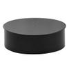 8" Diameter 24 Gauge Round Black End Cap view 1