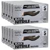 ForPro Professional Collection Disposable Nitrile Gloves, Chemical Resistant, Powder-Free, Latex-Free, Non-Sterile, Food Safe, 4 Mil, Black, Small, 1000-Count view 2