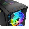 PC Gaming Computer Case Tempered Glass/Steel ATX Mid Tower USB 3.0 +RGB 6FANS view 4