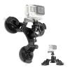 Acxico 1Set Triple Suction Cup Car Holder Mount for GoPro Hero 10 9 8 7 6 5 DJI OSMO Camera view 2