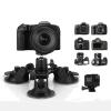 Acxico 1Set Triple Suction Cup Car Holder Mount for GoPro Hero 10 9 8 7 6 5 DJI OSMO Camera view 3