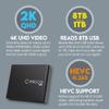 Micca G3 2K Quad-HD Digital Media Player for USB Drives and MicroSD Cards, Digital Signage, H.265/HEVC H.264/AVC MP4 MKV Videos MP3 Music JPG Photos, 4K HDMI, Analog AV, Auto Play and Resume view 4