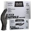 ForPro Professional Collection Disposable Nitrile Gloves, Chemical Resistant, Powder-Free, Latex-Free, Non-Sterile, Food Safe, 4 Mil, Black, X-Large, 1000-Count view 1
