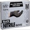 ForPro Professional Collection Disposable Nitrile Gloves, Chemical Resistant, Powder-Free, Latex-Free, Non-Sterile, Food Safe, 4 Mil, Black, Medium, 1000-Count view 3