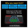 E350 OBD2 II HUD Car Display 5.8 Inch Screen Easy Plug and Play Overspeed Alarm Fuel Consumption Display hud Projector Let You Drive More Comfortable view 4