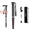 Manbily Camera Monopod, Carbon Fiber Portable Compact Lightweight Travel Monopod with Walking Stick Handle for DSLR Canon Nikon Sony Video Camcorder, 6 Sections up to 61 inch view 1
