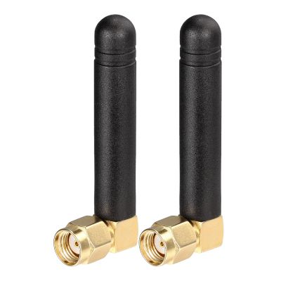 Bingfu Mini Dual Band WiFi 2.4GHz 5GHz 5.8GHz MIMO RP-SMA Male Right Angle Antenna (2-Pack) for FPV Bluetooth USB Adapter Computer PCIe Card WiFi Router Wireless Back Up Camera
