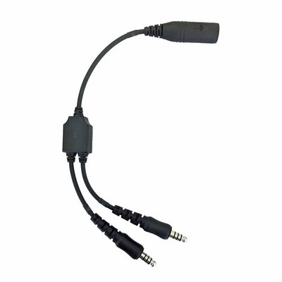 Single Comms to Dual PTT TP-120 Headset Adapter for Comtac