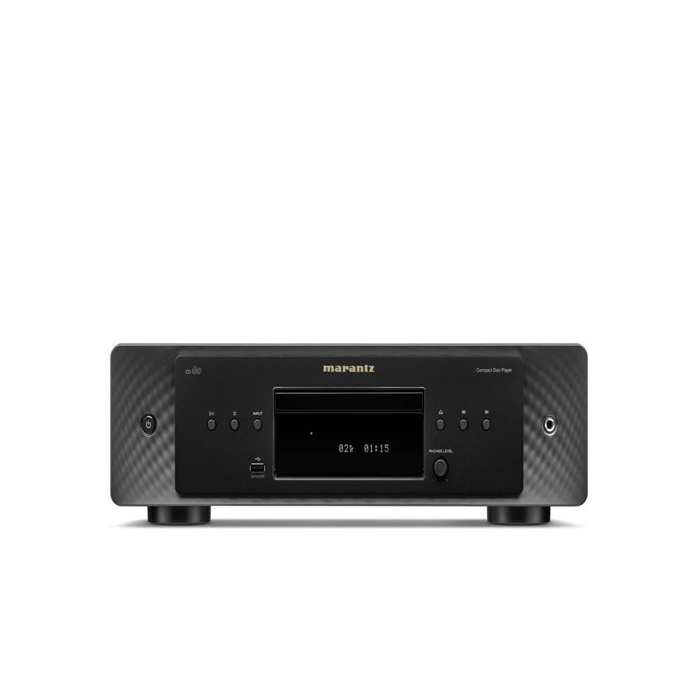 Marantz CD 60 Single Disc CD Player with Front USB Port (Black)