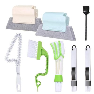 Handheld Crevice Cleaning Brush for Tile Corners and Seams Plastic