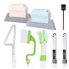 Handheld Crevice Cleaning Brush for Tile Corners and Seams Plastic view 1