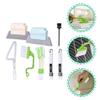 Handheld Crevice Cleaning Brush for Tile Corners and Seams Plastic view 2