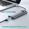 Baseus Laptop Docking Station Dual Monitor 4K@120Hz, 9 in 1 USB C Hub with 2 HDMI, 1000Mbps LAN, Max 85W PD, 3 USB, SD Card Reader, USB C Dock Compatible with iPhone 15/Mac/Dell/HP/Surface/Steam Deck view 4